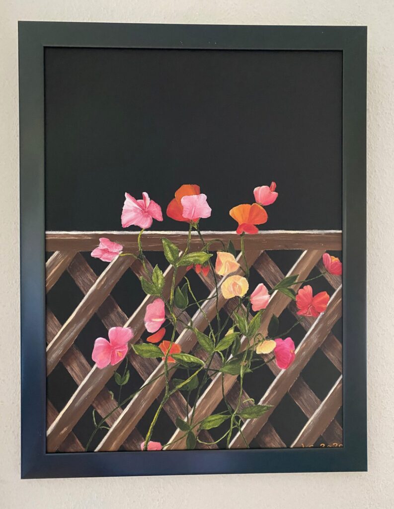 Maleri af stendysse landskab i Danmark